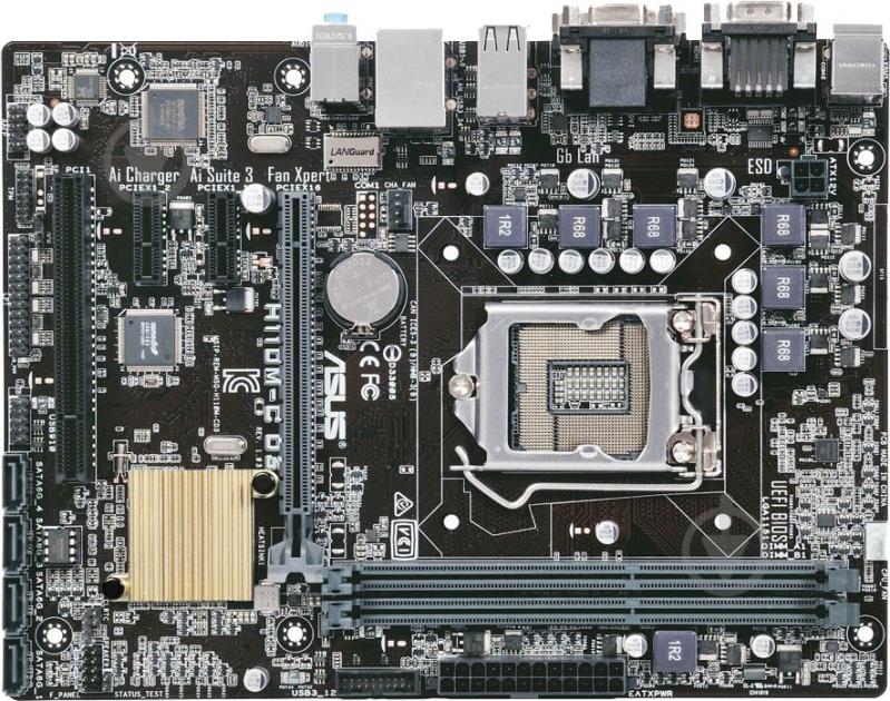 Материнська плата Asus H110M-C_D3 (Socket 1151, Intel H110, mirco ATX) - фото 1