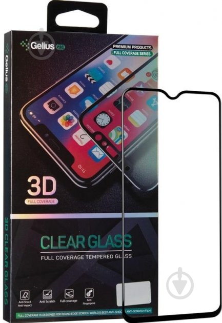 Защитное стекло Gelius Pro 3D для Realme 5 Pro Black - фото 1