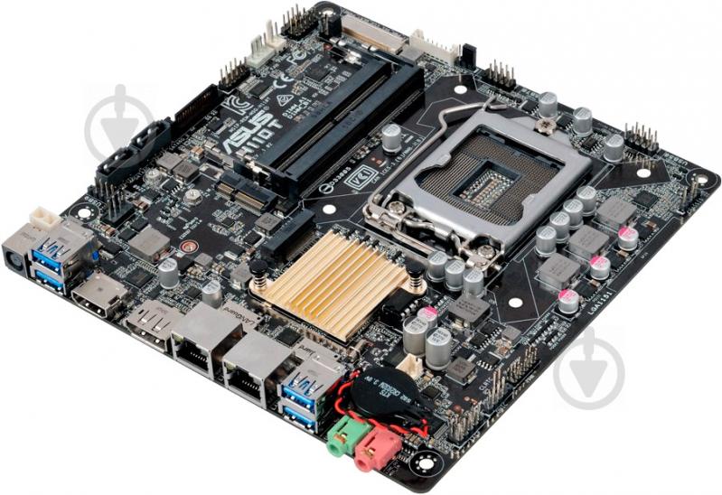 Материнська плата Asus H110T (Socket 1151, Intel H110, mini ITX) - фото 2