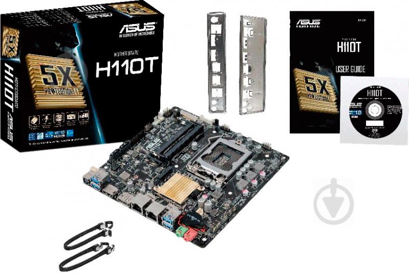 Материнська плата Asus H110T (Socket 1151, Intel H110, mini ITX) - фото 4