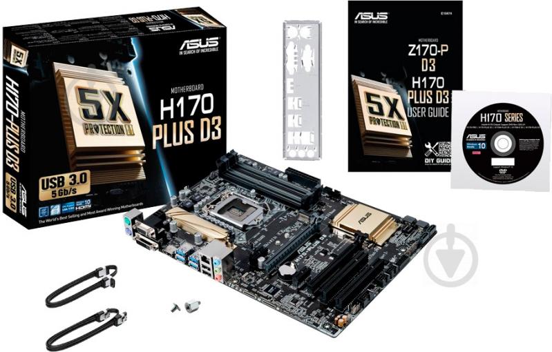 Материнська плата Asus H170-PLUS_D3 (Socket 1151, Intel H170, ATX) - фото 5