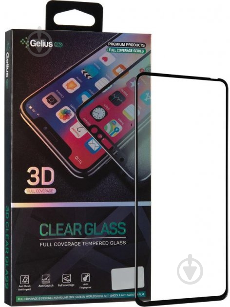 Захисне скло Gelius Pro 3D для Realme 6 Pro Black - фото 1 Захисне скло Gelius Pro 3D для Realme 6 Pro Black - фото 1