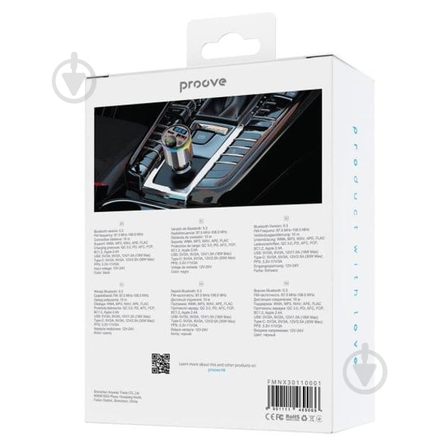 Автомобильное зарядное устройство Proove FM Launcher Nexus 30W PD+QC3.0 Type-C+USB black (FMNX30110001) - фото 3 Автомобильное зарядное устройство Proove FM Launcher Nexus 30W PD+QC3.0 Type-C+USB black (FMNX30110001) - фото 3