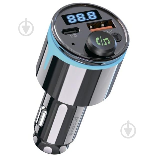 Автомобильное зарядное устройство Proove FM Launcher Nexus 30W PD+QC3.0 Type-C+USB black (FMNX30110001) - фото 5 Автомобильное зарядное устройство Proove FM Launcher Nexus 30W PD+QC3.0 Type-C+USB black (FMNX30110001) - фото 5