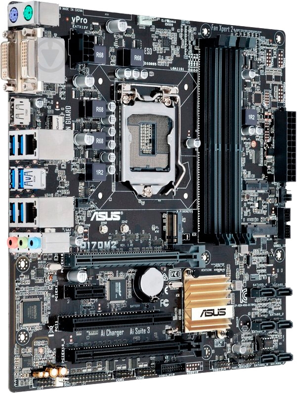 Материнская плата Asus Q170M2 (Socket 1151, Intel Q170, mirco ATX) - фото 2