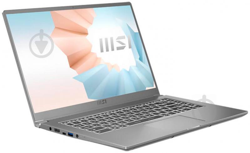 Ноутбук MSI Modern 15,6 (M15A10M-496XUA) silver - фото 2