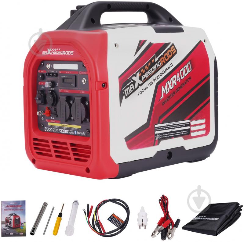 Генератор інверторний MaXpeedingRODS 3,2 кВт / 3,5 кВт MXR4000 - фото 2 Генератор інверторний MaXpeedingRODS 3,2 кВт / 3,5 кВт MXR4000 - фото 2