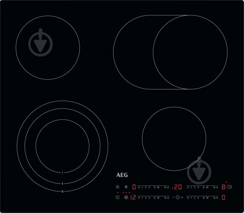 Варочная поверхность электрическая AEG HK654070IB - фото 1 Варочная поверхность электрическая AEG HK654070IB - фото 1