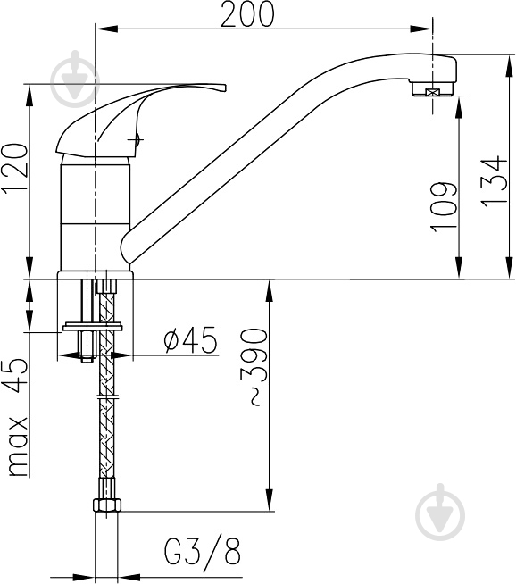 Смеситель для кухни KFA Ecokran 5513-924-00 - фото 4