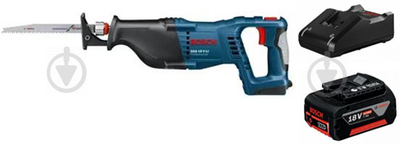 Пила шабельна Bosch Professional GSA 18 V-LI C соло в комплекті з акумулятором та зарядним пристроєм 0615990L6H - фото 1