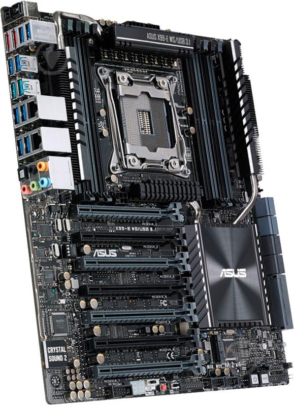 Материнская плата Asus X99-E_WS/USB3.1 (Socket 2011-3, Intel X99, CEB) - фото 2 Материнская плата Asus X99-E_WS/USB3.1 (Socket 2011-3, Intel X99, CEB) - фото 2