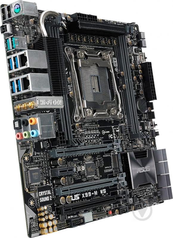 Материнська плата Asus X99-M-WS (Socket 2011-3, Intel X99, mirco ATX) - фото 2