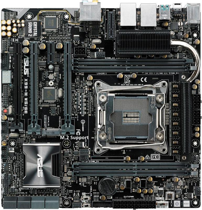 Материнская плата Asus X99-M_WS/SE (Socket 2011-3, Intel X99, mirco ATX) - фото 1