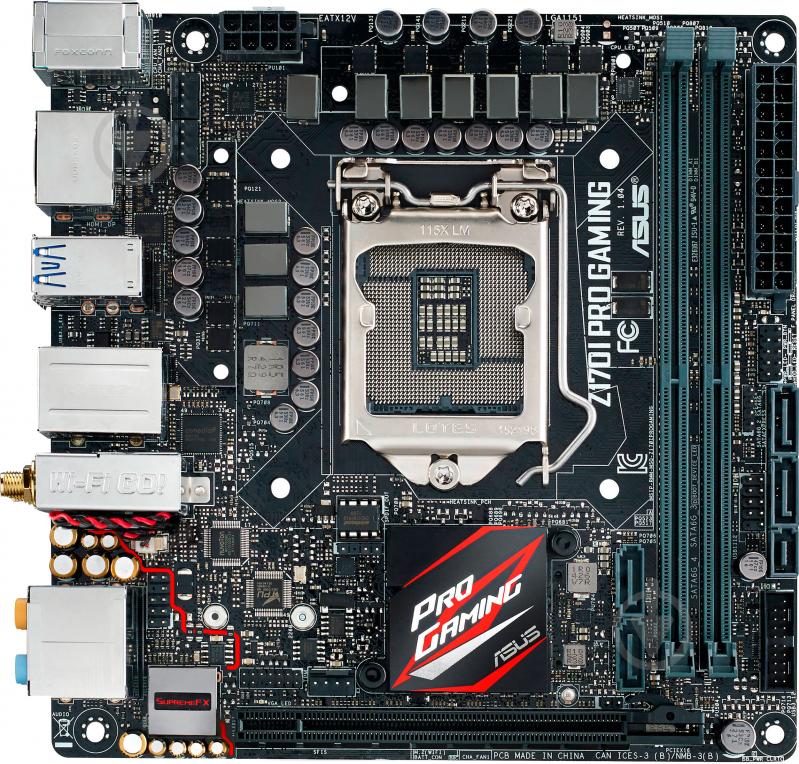 Материнская плата Asus Z170I_PRO_GAMING (Socket 1151, Intel Z170, mini ITX) - фото 2