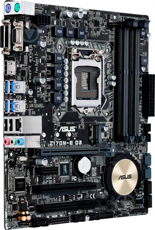 Материнская плата Asus Z170M-E_D3 (Socket 1151, Intel Z170, mirco ATX) - фото 2 Материнская плата Asus Z170M-E_D3 (Socket 1151, Intel Z170, mirco ATX) - фото 2