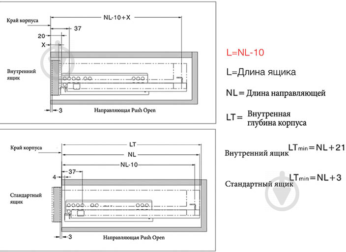 Напрямна Muller PO L-350 мм Profi Line 21098 - фото 3