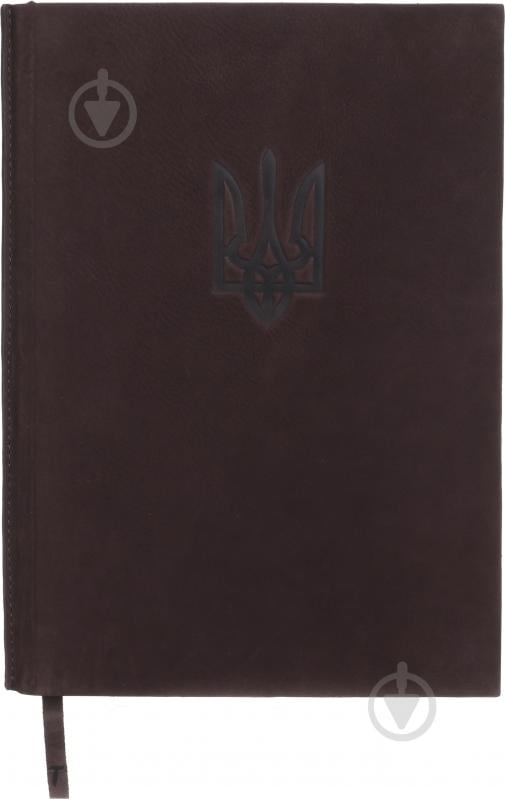 Дневник недатированный Тризуб коричневый ТЕКО A4 Е 060-04.62-310820 - фото 1