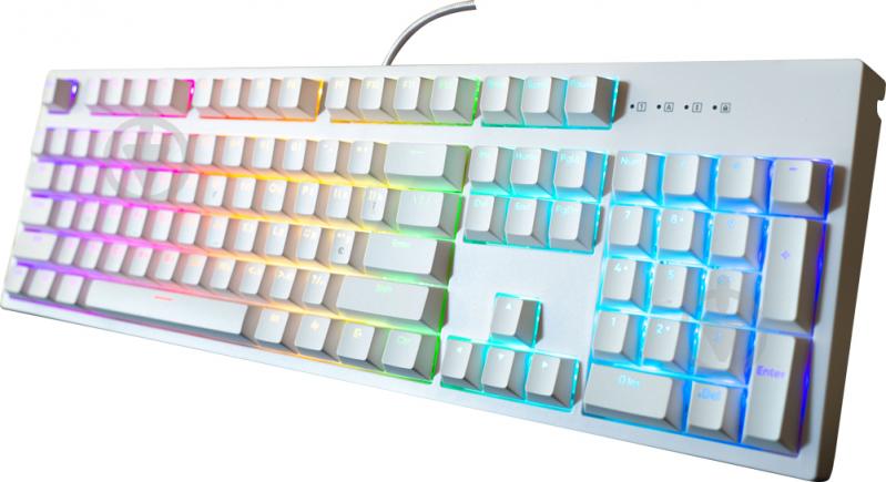 Клавиатура игровая Dark Project One KD104A White PBT Gateron Mechanical Yellow (DPO-KD-104A-100100-GYL) - фото 5