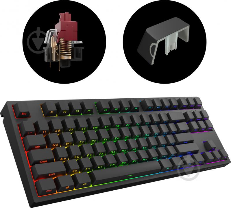 Клавиатура игровая Dark Project Pro KD87A ABS Gateron Optical 2.0 Red (DP-KD-87A-000210-GRD) - фото 5