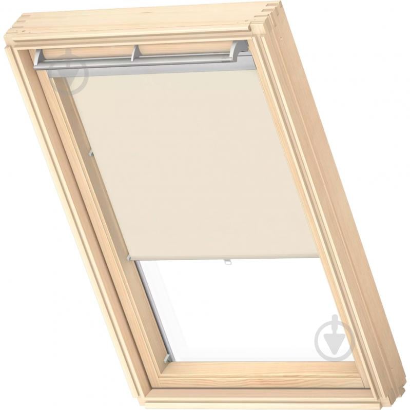 Штора рулонна Velux на гачкаx 55 см RHL CK00 1086 льон - фото 1