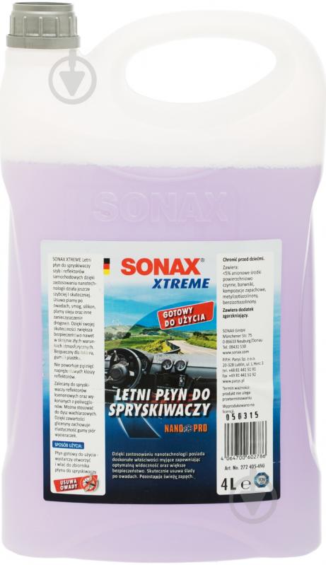 Омивач скла SONAX літо 4 л - фото 1