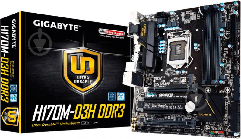 Материнская плата Gigabyte GA-H170M-D3H_DDR3 (Socket 1151, Intel H170, mirco ATX) - фото 4