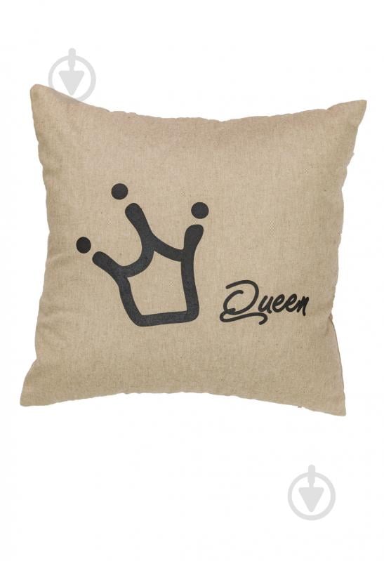 Подушка декоративная Queen Beige 45x45 см Прованс - фото 1