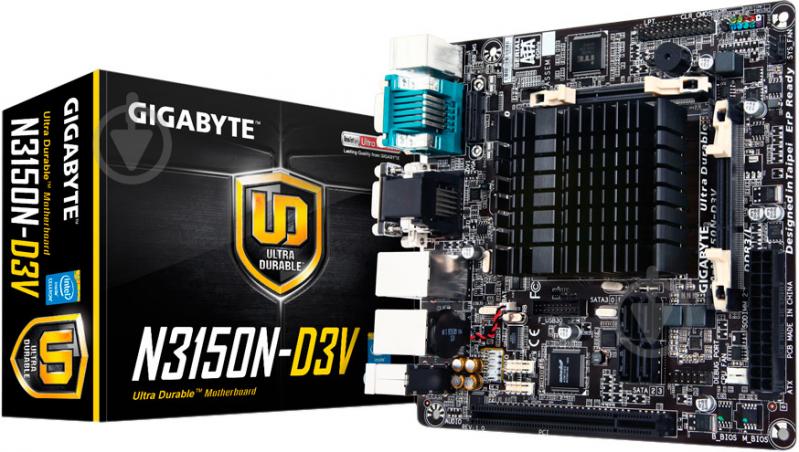 Материнська плата Gigabyte GA-N3150N-D3V (Integrated CPU, SoC, mini ITX) - фото 4