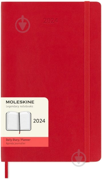 ᐉ Дневник датированный Красный Мягкий средний Moleskine Office A5 2024 ...