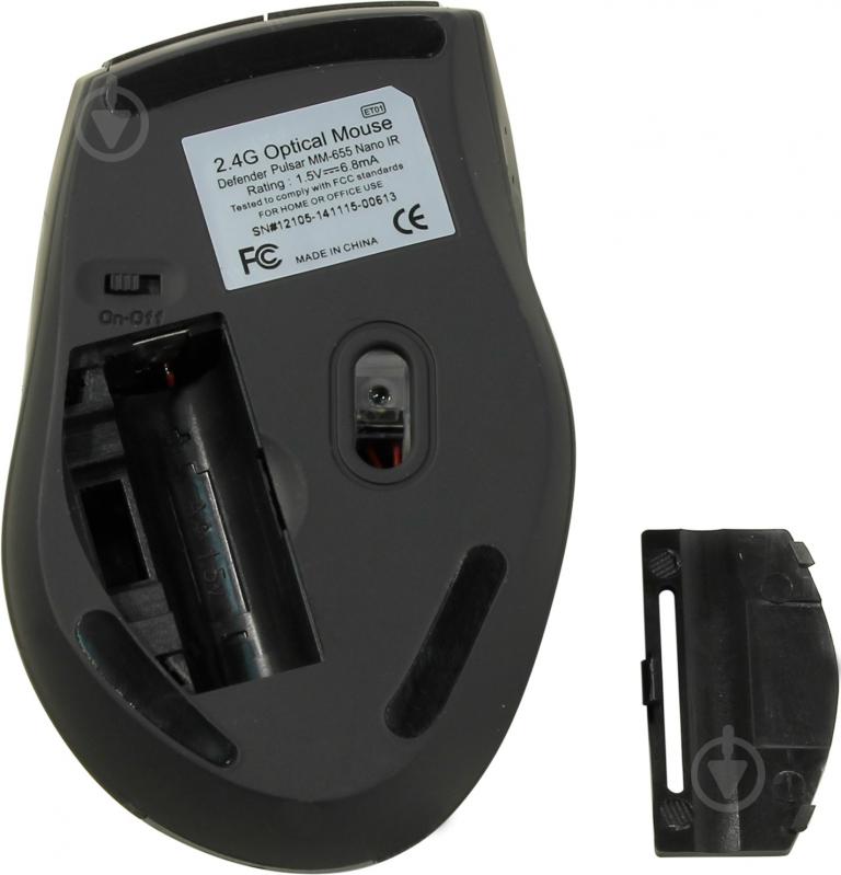 Мышь Defender Pulsar MM-655 (52655) grey - фото 4
