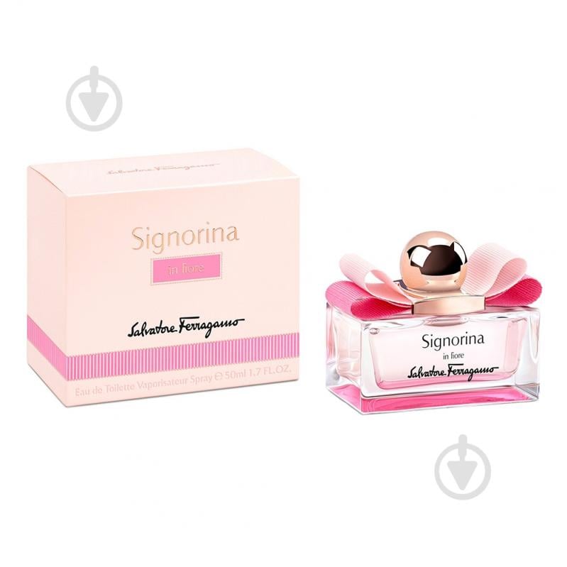 Туалетна вода Salvatore Ferragamo Signorina In Fiore 50 мл - фото 1 Туалетна вода Salvatore Ferragamo Signorina In Fiore 50 мл - фото 1