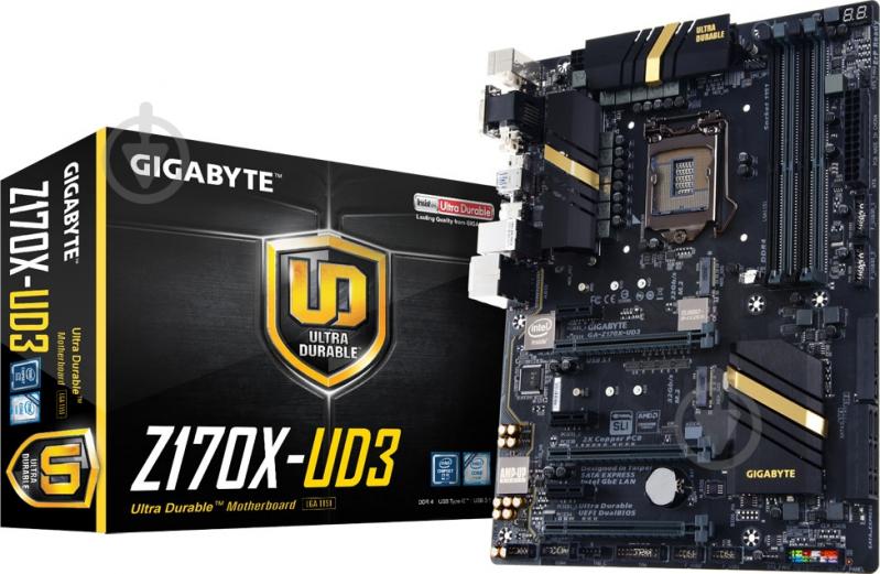 Материнська плата Gigabyte GA-Z170X-UD3 (Socket 1151, Intel Z170, ATX) - фото 3