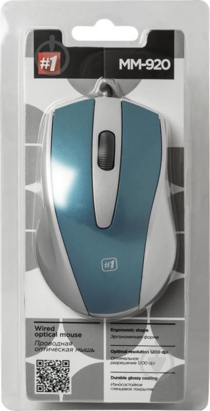 Миша Defender #1 MM-920 USB blue - фото 3