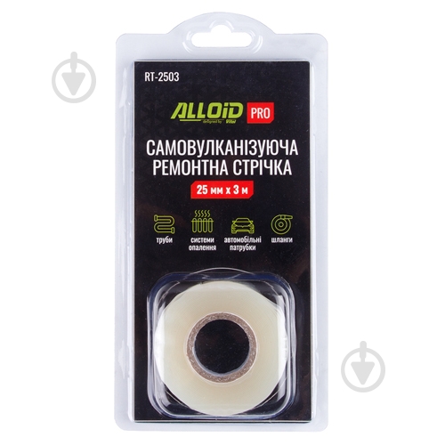 Самовулканизирующаяся лента Alloid RT-2503 25 мм 2 м белый - фото 1 Самовулканизирующаяся лента Alloid RT-2503 25 мм 2 м белый - фото 1