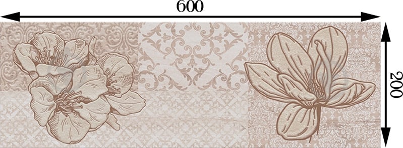 Декор Cersanit Marble room inserto patchwork 20x60 cм - фото 4