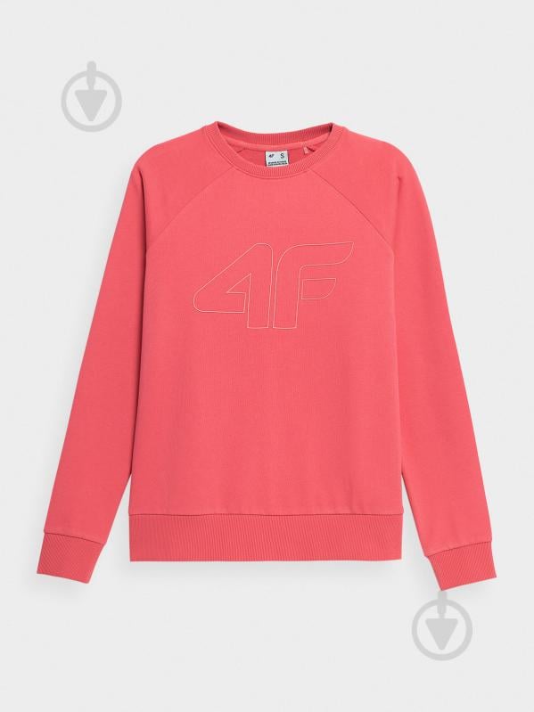 Свитшот 4F SWEATSHIRT F370 4FSS23TSWSF370-63S р.XS розовый - фото 1