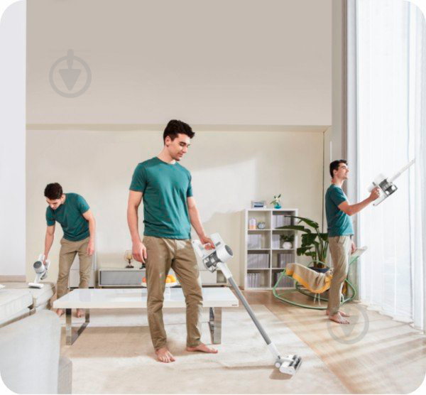 Пылесос аккумуляторный DREAME T10 Cordless Vacuum Cleaner white - фото 17