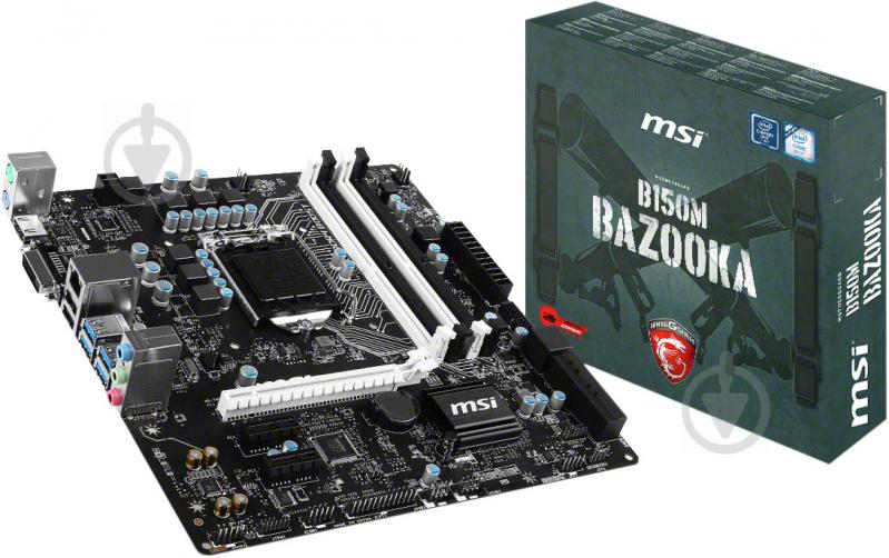 Материнська плата MSI B150M_BAZOOKA (Socket 1151, Intel B150, mirco ATX) - фото 5