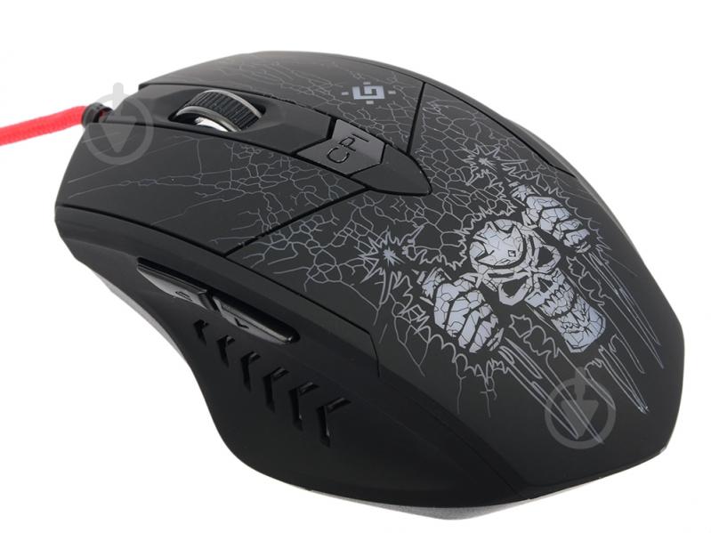 Мишка Defender Doom Fighter GM-260L (+килимок) black - фото 3 Мишка Defender Doom Fighter GM-260L (+килимок) black - фото 3