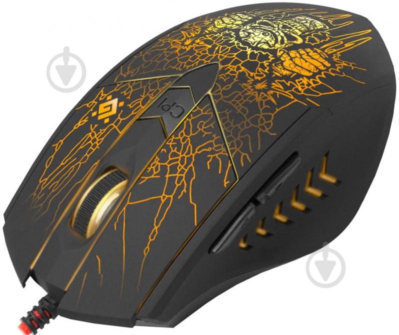 Мишка Defender Doom Fighter GM-260L (+килимок) black - фото 8 Мишка Defender Doom Fighter GM-260L (+килимок) black - фото 8