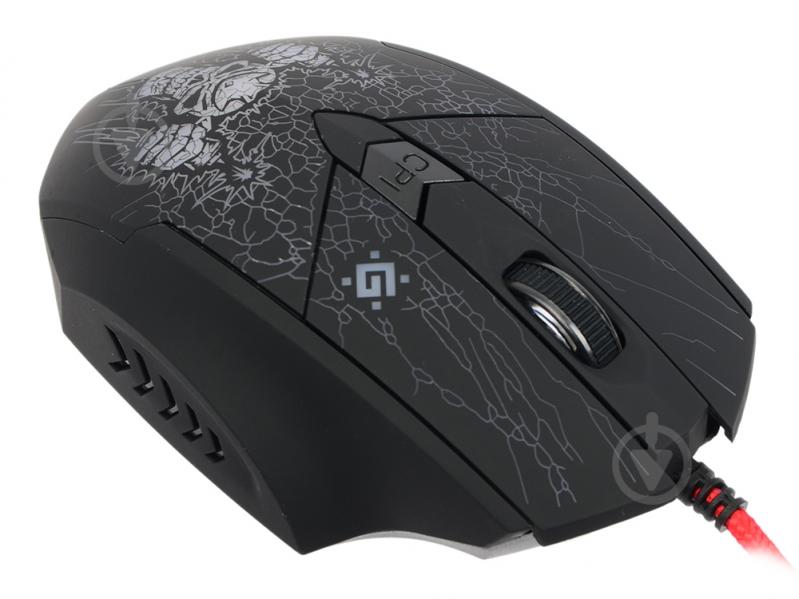 Мишка Defender Doom Fighter GM-260L (+килимок) black - фото 4 Мишка Defender Doom Fighter GM-260L (+килимок) black - фото 4