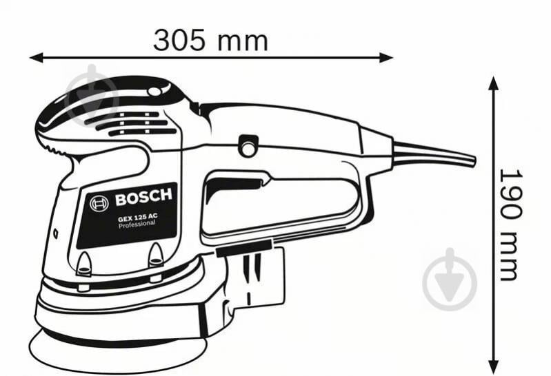 Ексцентрикова шліфмашина Bosch Professional GEX 34-125 0601372300 - фото 3