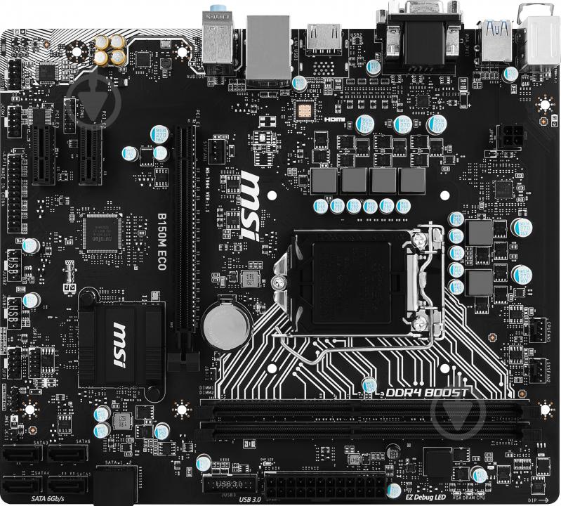 Материнская плата MSI B150M_ECO (Socket 1151, Intel B150, mirco ATX) - фото 1