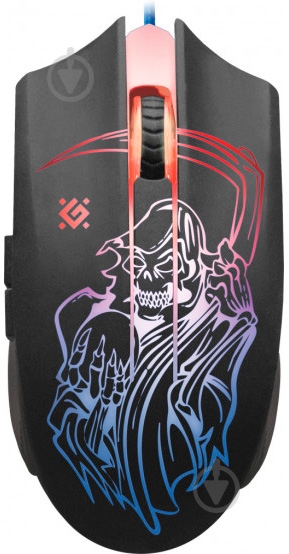 Мышка Defender Doom Ghost GM-190L (+коврик) black - фото 8