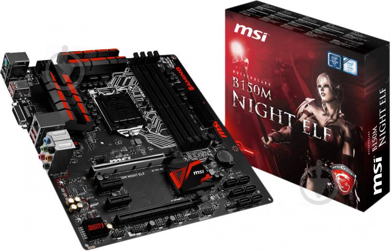 Материнська плата MSI B150M_NIGHT_ELF (Socket 1151, Intel B150, mirco ATX) - фото 5