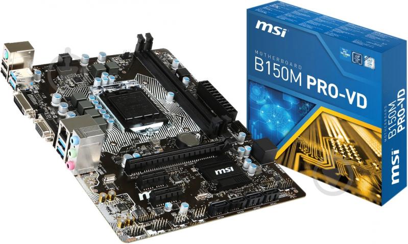 Материнская плата MSI B150M_PRO-VD (Socket 1151, Intel B150, mirco ATX) - фото 5