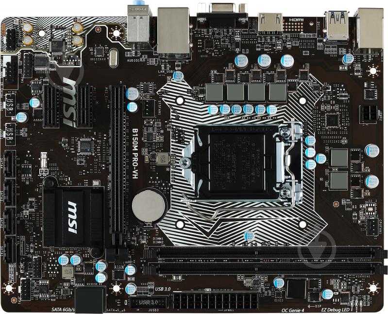 Материнська плата MSI B150M_PRO-VH (Socket 1151, Intel B150, mirco ATX) - фото 1