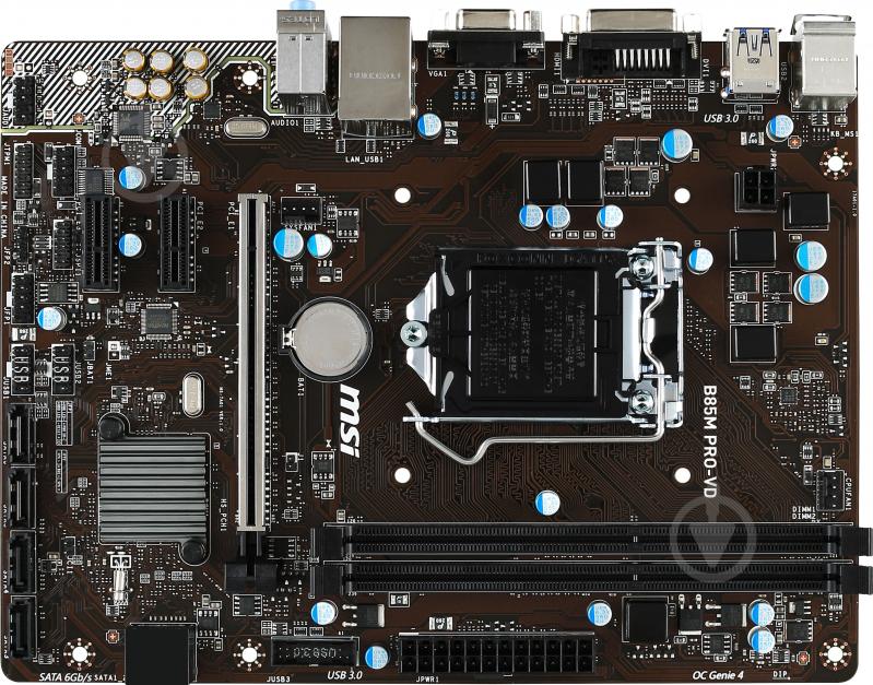 Материнская плата MSI B85M_PRO-VD (Socket 1150, Intel B85, mirco ATX) - фото 1