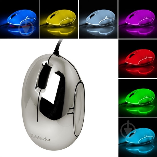 Мышка Defender Rainbow MS-770L silver - фото 4