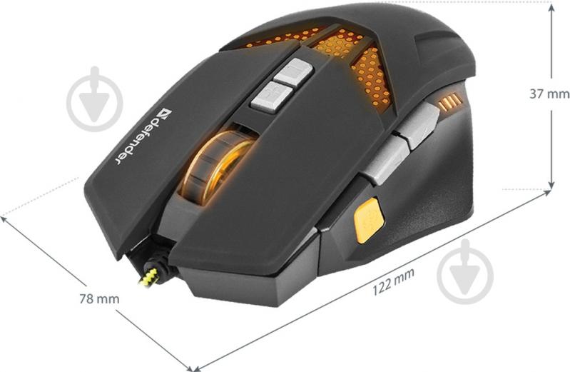 Мышка Defender Warhead GM-1780 black - фото 7 Мышка Defender Warhead GM-1780 black - фото 7